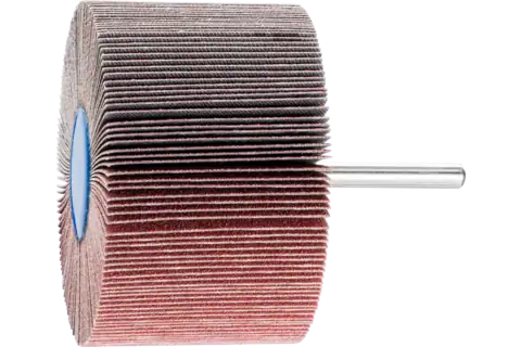 Aluminium oxide mounted flap wheel F dia. 80x50 mm shank dia. 6 mm A120 for fine grinding & finishing 1