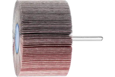 Aluminium oxide mounted flap wheel F dia. 80x50 mm shank dia. 6 mm A320 for fine grinding & finishing 1