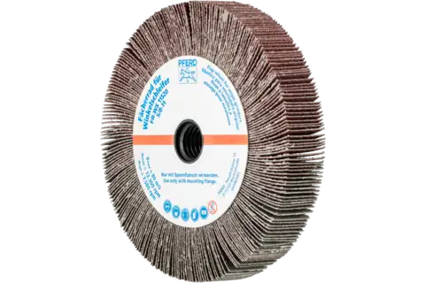 Lamellenschleifrad für Winkelschleifer FR WS Ø 115x20mm 5/8-11 A80 universelle Anwendung 1