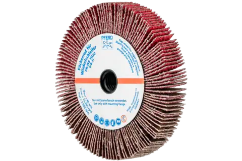 Lamellenschleifrad für Winkelschleifer FR WS Ø 115x20mm 5/8-11 CO-COOL40 für Edelstahl 1