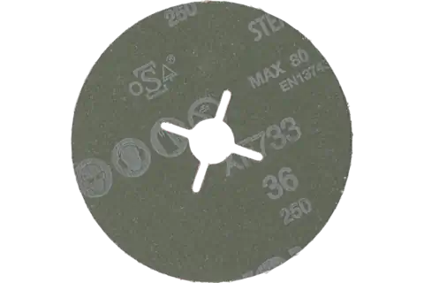 ceramic oxide grain fibre disc dia. 100mm CO-ALU36 for soft non-ferrous metals 2
