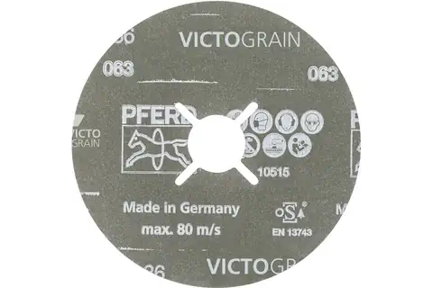 Fibre disc dia. 115 mm VICTOGRAIN-COOL36 for stainless steel and steel 2