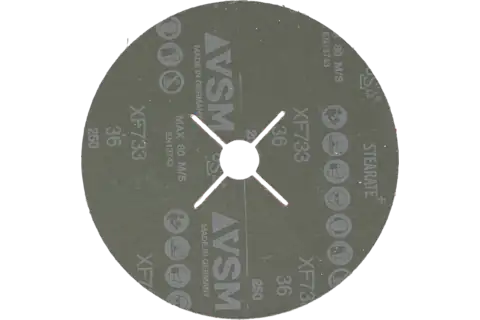 ceramic oxide grain fibre disc dia. 180mm CO-ALU36 for soft non-ferrous metals 2