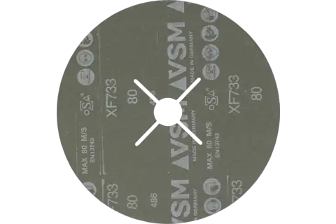 ceramic oxide grain fibre disc dia. 180mm CO-ALU80 for soft non-ferrous metals 2