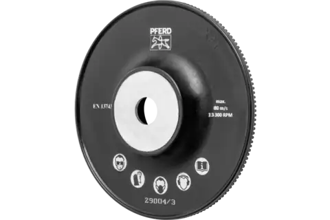 Plato de apoyo de alto rendimiento con tuerca de fijación Ø 115 H-GT115 M14 para amoladora angular 115 1