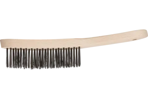 Scratch brush for fillet welds HBK 3 rows steel wire dia. 0.35 mm (10) 1