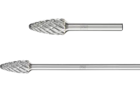 Hartmetallfrässtifte für Hochleistung, STEEL, Rundbogenform RBF