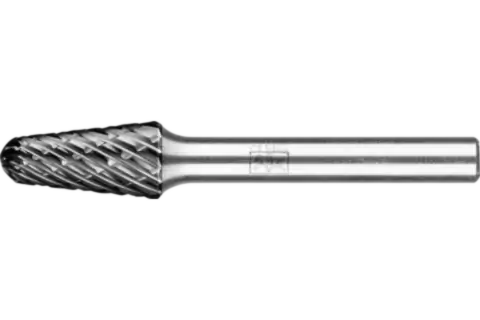 Fresa de metal duro de alto rendimiento ALLROUND forma cónica redonda KEL Ø 10x20 mm, mango Ø 6 mm, HICOAT universal 1