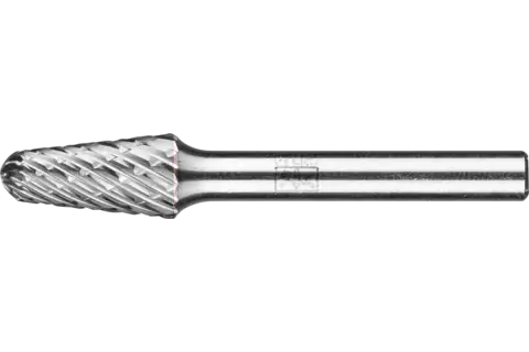 Hardmetalen hoogrendementsstiftfrees ALLROUND ronde kegel KEL Ø 10x20 mm stift-Ø 6 mm universeel grof 1