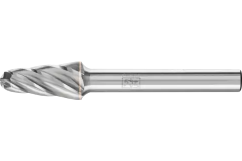 Fresa de metal duro de alto rendimiento ALU forma cónica redonda KEL Ø 10x20 mm, mango Ø 6 mm, para aluminio/metales no férricos 1