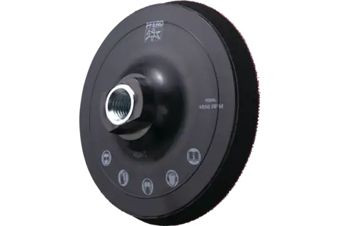 Plato de apoyo blando para disco de lija sistema hook and loop KRH-S Ø 125 mm, rosca M14 2