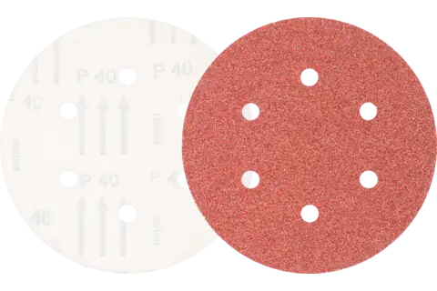 universal aluminium oxide hook and loop-backed abrasive disc KSS dia. 150 A40 6 extraction holes for eccentric orbital sanders 1
