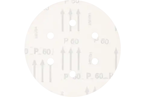 universal aluminium oxide hook and loop-backed abrasive disc KSS dia. 150 A60 6 extraction holes for eccentric orbital sanders 3