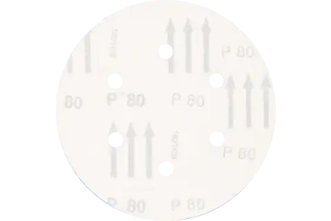 universal aluminium oxide hook and loop-backed abrasive disc KSS dia. 150 A80 6 extraction holes for eccentric orbital sanders 3
