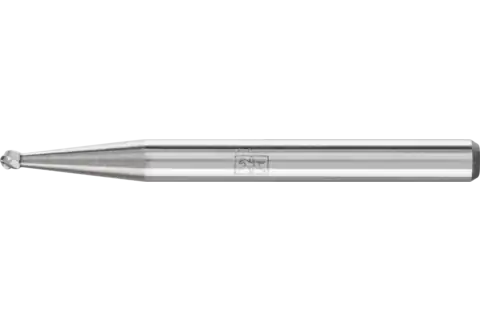 Tungsten carbide burr ball KUD dia. 1.5x1 mm shank dia. 3 mm Z3P universal medium cross cut 1