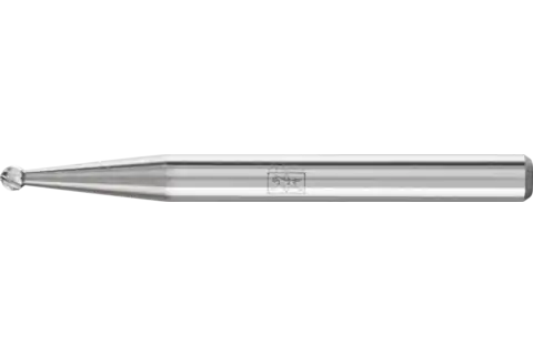 Fresa de metal duro esférica KDU Ø 1,5x1 mm, mango Ø 3 mm, Z5 fino universal 1