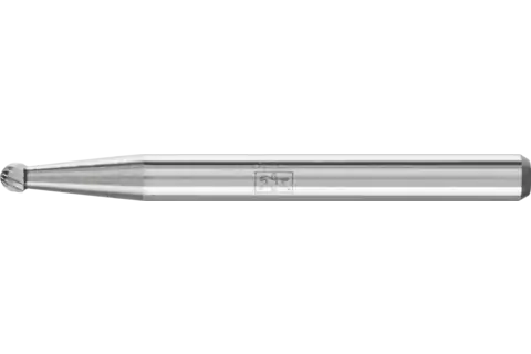 Fresa de metal duro esférica KDU Ø 02x1,5 mm, mango Ø 3 mm, Z5 fino universal 1