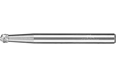Lima esférica de carboneto de tungstênio de alto desempenho KUD diâm. 03x02 mm diâm. da haste 3 mm TITANIUM para titânio 1