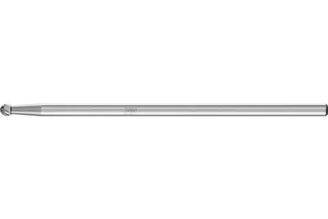 Tungsten carbide burr ball KUD dia. 03x02 mm shank dia. 3x75 mm Z3P universal medium cross cut 1