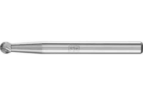 Fresa de metal duro esférica KDU Ø 03x02 mm, mango Ø 3 mm, Z5 fino universal 1