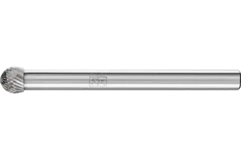 Fresa de metal duro de alto rendimiento MICRO esférica KUD Ø 04x03 mm, mango Ø 3 mm, mecanizado fino 1