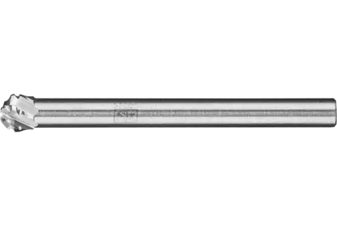 Lima esférica de carboneto de tungstênio de alto desempenho KUD diâm. 04x03 mm diâm. da haste 3 mm TITANIUM para titânio 1