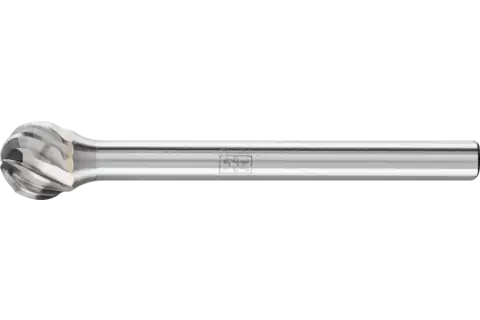 Fraise lime carbure hautes performances INOX, sphérique KUD Ø 06x05 mm, tige Ø 3 mm pour acier inoxydable 1