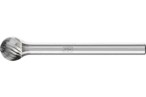 Fresa de metal duro esférica KDU Ø 06x05 mm, mango Ø 3 mm, Z5 fino universal 1