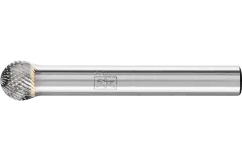 Fresa de metal duro de alto rendimiento MICRO esférica KUD Ø 08x07 mm, mango Ø 6 mm, mecanizado fino 1