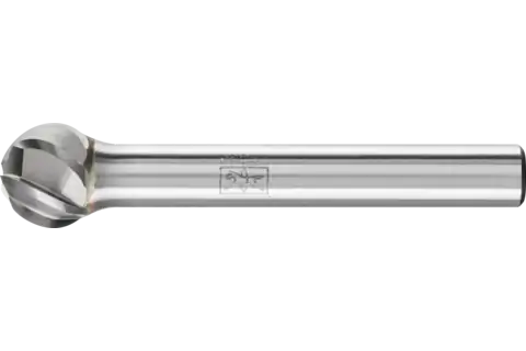 Fresa de metal duro de alto rendimiento ALU esférica KUD Ø 10x09 mm, mango Ø 6 mm, para aluminio/metales no férricos 1