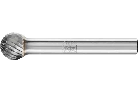 Tungsten carbide burr ball KUD dia. 10x09 mm shank dia. 6 mm Z3P universal medium cross cut 1
