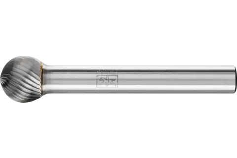Fresa de metal duro esférica KDU Ø 10x09 mm, mango Ø 6 mm, Z5 fino universal 1