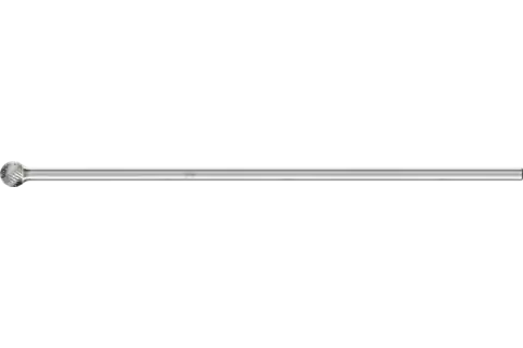 tungsten carbide burr ball KUD dia. 12x10mm shank dia. 6x150mm Z3P universal medium cross cut 1