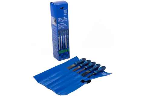 machinist's file set WR 5-piece in plastic pouch 250mm cut 1 for coarse stock removal, roughing 3