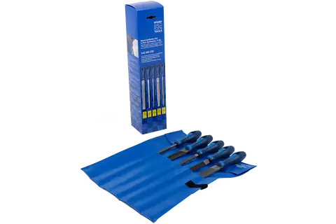 Werkstattfeilen-Set WR 5-tlg. in Rolltasche 250mm Hieb 2 universell zum Schruppen und Schlichten 3