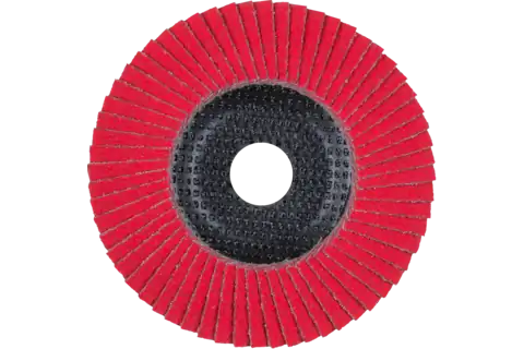 Flap Disc, 5″ x 5/8-11, CO-COOL SG STEELOX, 60 Grit, T29, Conical, Ceramic oxide 3