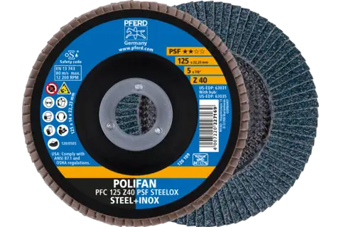 POLIFAN flap discs zirconia alumina Z PSF STEELOX ★★☆☆