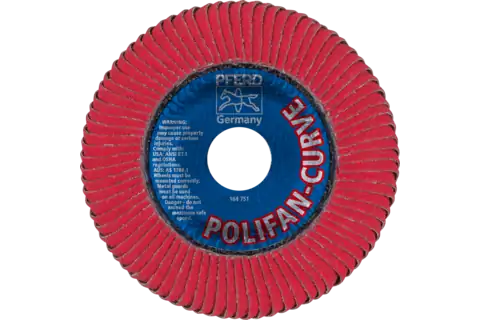 POLIFAN CURVE flap taşlama diski PFR 115x22,23 mm genişlik L CO60 SGP STEELOX çelik/paslanmaz çelik için 3