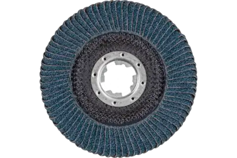 Flap Disc, 4-1/2", X-LOCK, Z SGP CURVE STEELOX, 40 Grit, Large Radius, Zirconia 3