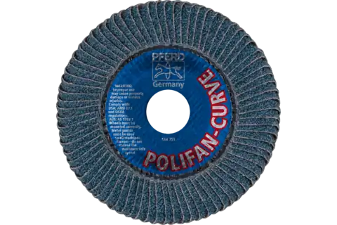 Flap Disc, 4-1/2" x 5/8-11, Z SGP CURVE STEELOX, 40 Grit, Medium Radius,Zirconia 3