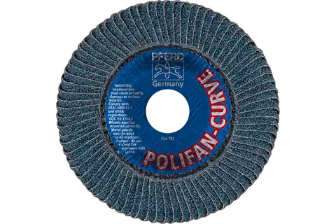 Flap Disc, 4-1/2″x7/8, Z SGP CURVE STEELOX,40 Grit,Medium Radius,Zirconia,2 Pack 3