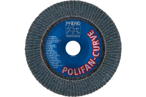POLIFAN CURVE flap disc PFR 150x22.23 mm width L Z40 SGP STEELOX for steel/stainless steel 3