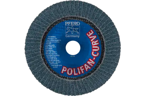 POLIFAN CURVE flap disc PFR 150x22.23 mm width M Z40 SGP STEELOX for steel/stainless steel 3