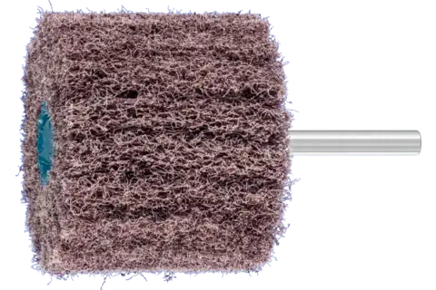Meule sur tige en non-tissé POLINOX PNL Ø 60x50 mm, tige Ø 6 mm, A100 pour ponçage fin et finition 1
