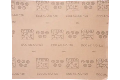 POS universal paper-backed abrasive sheet aluminium oxide 230x280 mm BP ECO AC A120 with non-stick coating 2