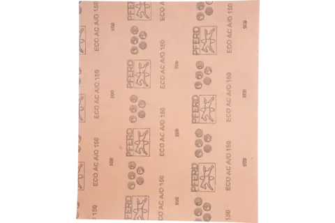 POS universal paper-backed abrasive sheet aluminium oxide 230x280 mm BP ECO AC A150 with non-stick coating 2