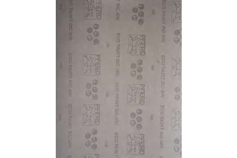 POS waterproof paper-backed abrasive sheet 230x280 mm BP-W ECO PAINT SiC400 for working on paint 2