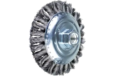 COMBITWIST bevel brush knotted KBG dia. 125x15 mm M14 steel wire dia. 0.50 mm angle grinders 1