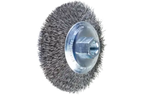 Bevel brush crimped KBU dia. 115x10 mm M14 steel wire dia. 0.35 mm angle grinders 1