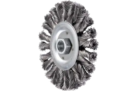 Carda redonda POS COMBITWIST trenzada RBG HD Ø 125x12 mm, M14, alambre de acero Ø 0,50mm amoladora angular 1